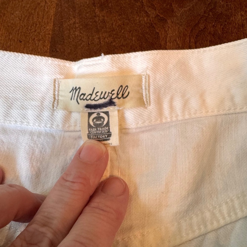 Madewell Jeans Women 28 White Superwide-Leg High-Rise Full-Length Cotton NS899 - Picture 4 of 12